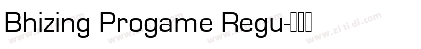 Bhizing Progame Regu字体转换